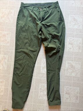 Men's Olive Green Stretch Chino Pants Primo